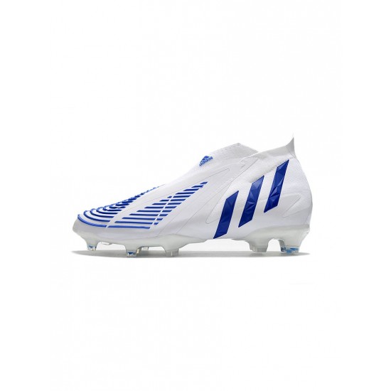 Adidas Predator Edge FG Diamond Edge Footwear White Hi Res Blue Soccer Cleats