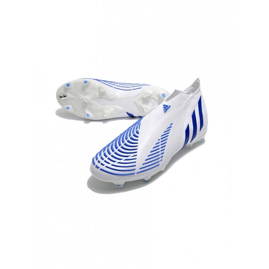 Adidas Predator Edge FG Diamond Edge Footwear White Hi Res Blue Soccer Cleats
