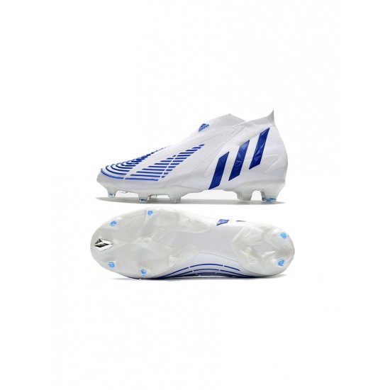 Adidas Predator Edge FG Diamond Edge Footwear White Hi Res Blue Soccer Cleats