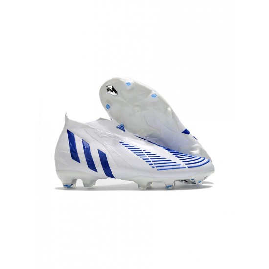Adidas Predator Edge FG Diamond Edge Footwear White Hi Res Blue Soccer Cleats
