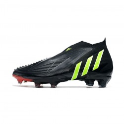 Adidas Predator Edge FG Black Solar Green Solar Red Soccer Cleats