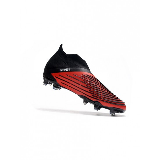 Adidas Predator Edge FG Black White Red Soccer Cleats