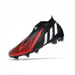 Adidas Predator Edge FG Black White Red Soccer Cleats