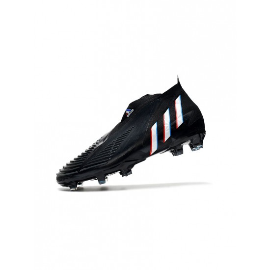 Adidas Predator Edge FG Core Black White Vivid Red Soccer Cleats