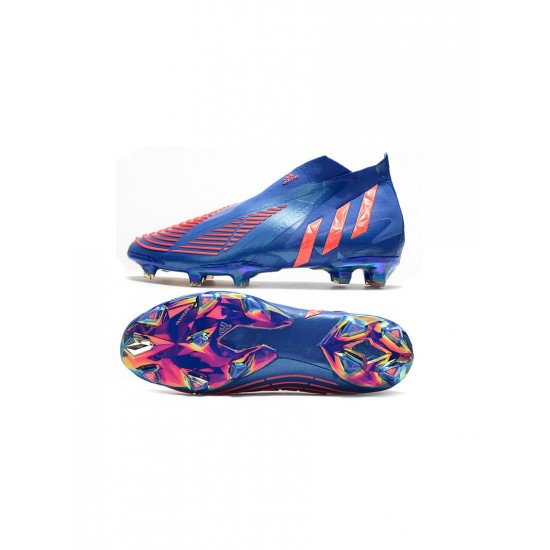 Adidas Predator Edge FG Hi Res Blue Turbo Hi Res Blue Soccer Cleats