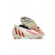 Adidas Predator Edge FG Off White Vivid Red Gold Metallic Soccer Cleats