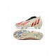 Adidas Predator Edge FG Off White Vivid Red Gold Metallic Soccer Cleats