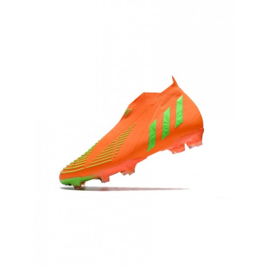 Adidas Predator Edge FG Orange Green Soccer Cleats