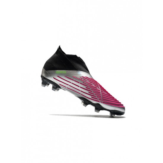 Adidas Predator Edge FG Silver Pink Green Soccer Cleats