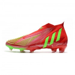 Adidas Predator Edge FG Solar Red Team Solar Green Black Soccer Cleats