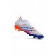 Adidas Predator Edge FG White Solar Yellow Power Blue Soccer Cleats