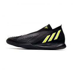 Adidas Predator Edge IN Indoor Soccer Black Team Solar Green Red Soccer Cleats