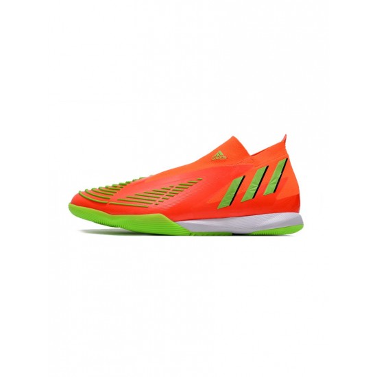 Adidas Predator Edge IN Indoor Soccer Red Green Black Soccer Cleats