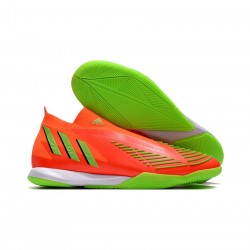 Adidas Predator Edge IN Indoor Soccer Red Green Black Soccer Cleats