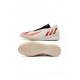 Adidas Predator Edge IN Soccer Shoes Off White Vivid Red Gold Metallic Soccer Cleats