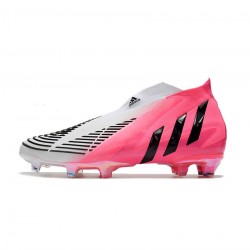 Adidas Predator Edge Lz FG Solar Pink Core Black Footwear White Soccer Cleats