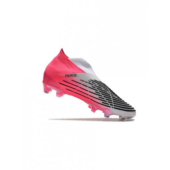 Adidas Predator Edge Lz FG Solar Pink Core Black Footwear White Soccer Cleats