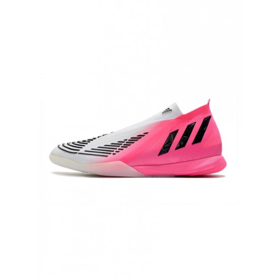 Adidas Predator Edge Lz IC Solar Pink Core Black Footwear White Soccer Cleats