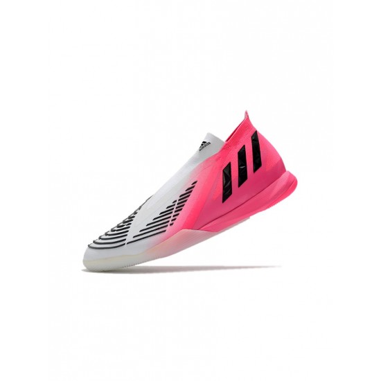 Adidas Predator Edge Lz IC Solar Pink Core Black Footwear White Soccer Cleats