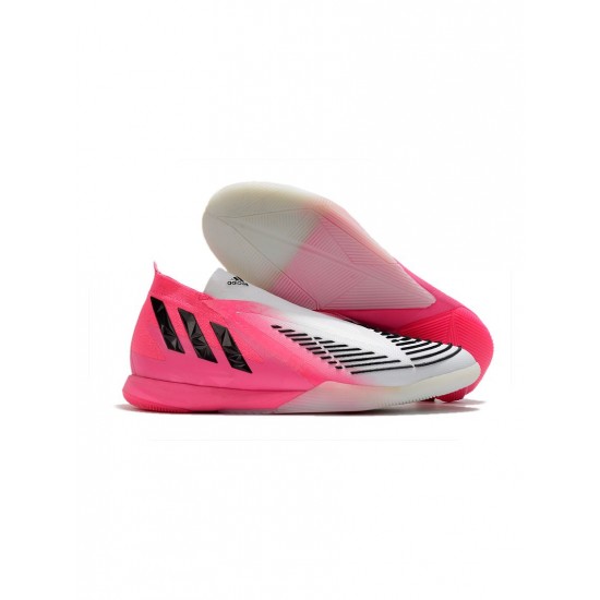 Adidas Predator Edge Lz IC Solar Pink Core Black Footwear White Soccer Cleats