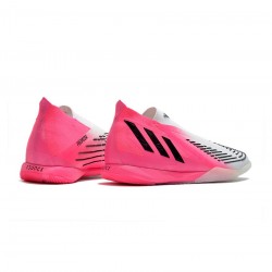 Adidas Predator Edge Lz IC Solar Pink Core Black Footwear White Soccer Cleats