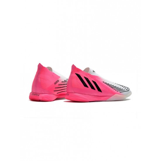 Adidas Predator Edge Lz IC Solar Pink Core Black Footwear White Soccer Cleats