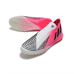 Adidas Predator Edge Lz TF Solar Pink Core Black Footwear White Soccer Cleats