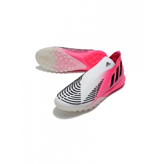 Adidas Predator Edge Lz TF Solar Pink Core Black Footwear White Soccer Cleats