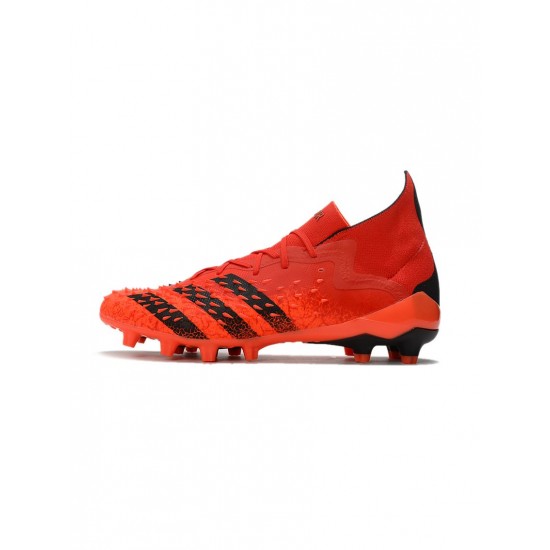 Adidas Predator Freak.1 AG Red Core Black Solar Red Soccer Cleats