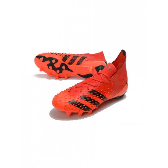 Adidas Predator Freak.1 AG Red Core Black Solar Red Soccer Cleats