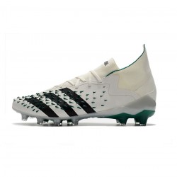 Adidas Predator Freak.1 Eqt AG Crystal White Core Black Sub Green Soccer Cleats