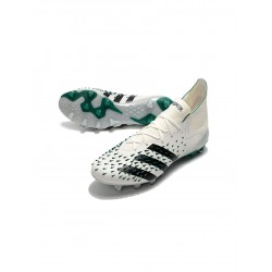 Adidas Predator Freak.1 Eqt AG Crystal White Core Black Sub Green Soccer Cleats