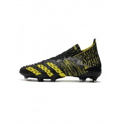 Adidas Predator Freak .1 FG Core Black Solar Yellow Soccer Cleats