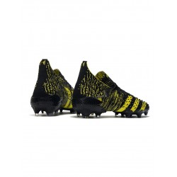 Adidas Predator Freak .1 FG Core Black Solar Yellow Soccer Cleats