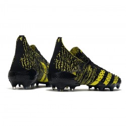 Adidas Predator Freak .1 FG Core Black Solar Yellow Soccer Cleats