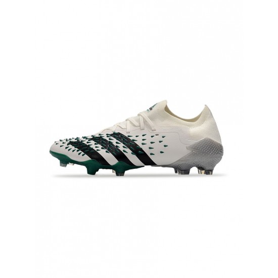 Adidas Predator Freak.1 Low Eqt Pack FG White Black Green Soccer Cleats