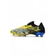 Adidas Predator Freak.1 Low FG Bright Yellow Silver Metallic Core Black Soccer Cleats