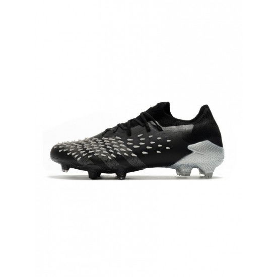 Adidas Predator Freak.1 Low FG Core Black Grey Four White Soccer Cleats