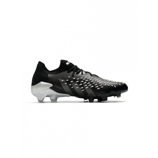 Adidas Predator Freak.1 Low FG Core Black Grey Four White Soccer Cleats