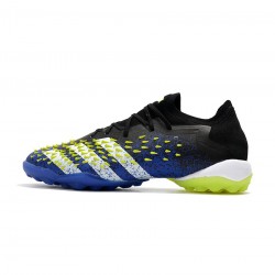 Adidas Predator Freak .1 Low TF Blue Core Black White Solar Yellow Soccer Cleats