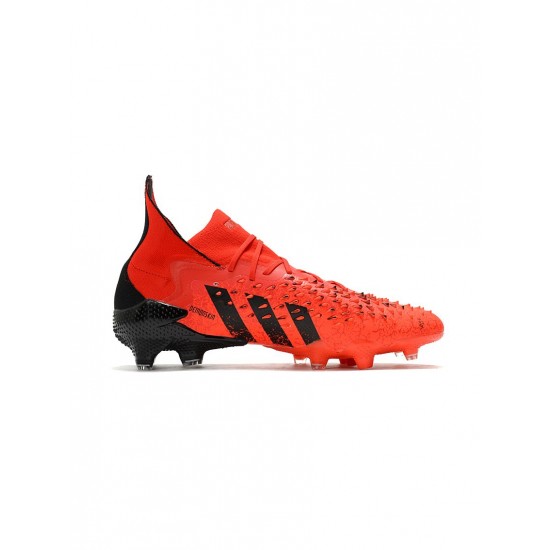 Adidas Predator Freak.1 Meteorite FG Red Black Solar Red Soccer Cleats