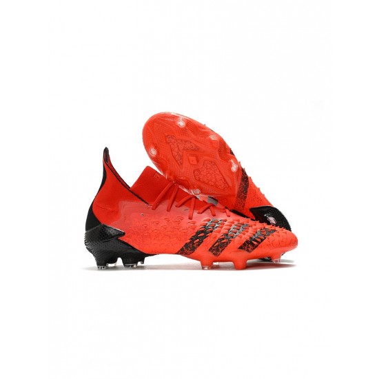 Adidas Predator Freak.1 Meteorite FG Red Black Solar Red Soccer Cleats