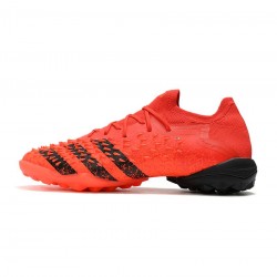 Adidas Predator Freak.1 Meteorite Low TF Red Black Solar Red Soccer Cleats