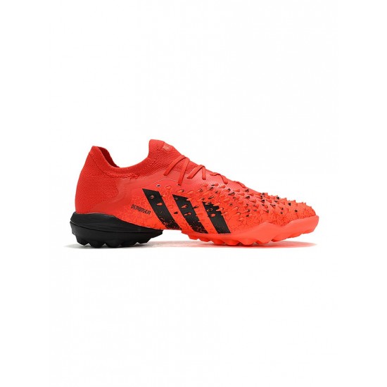 Adidas Predator Freak.1 Meteorite Low TF Red Black Solar Red Soccer Cleats