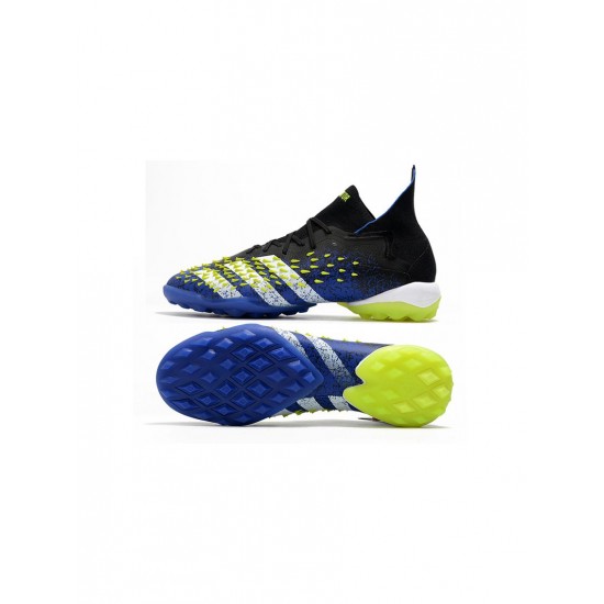 Adidas Predator Freak .1 TF Blue Core Black White Solar Yellow Soccer Cleats