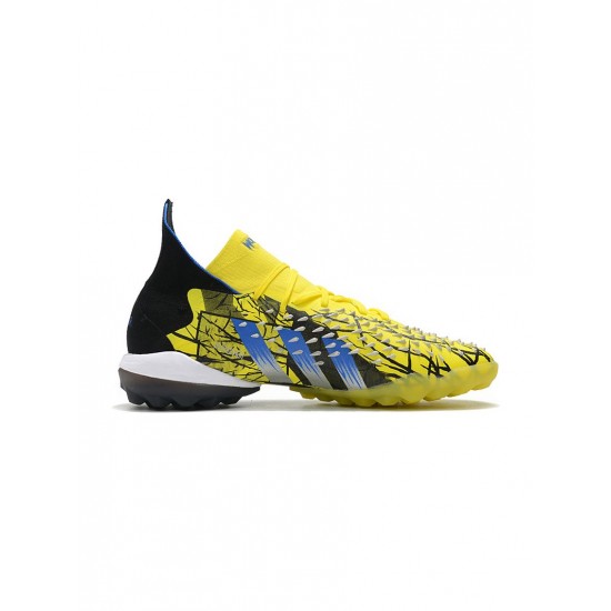 Adidas Predator Freak.1 TF Bright Yellow Silver Metallic Core Black Soccer Cleats