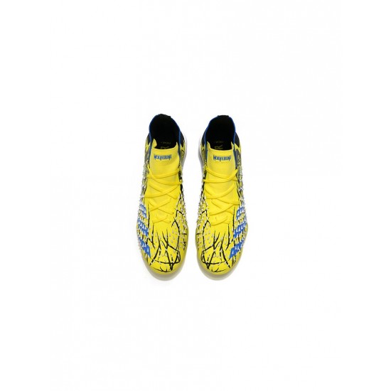 Adidas Predator Freak.1 TF Bright Yellow Silver Metallic Core Black Soccer Cleats