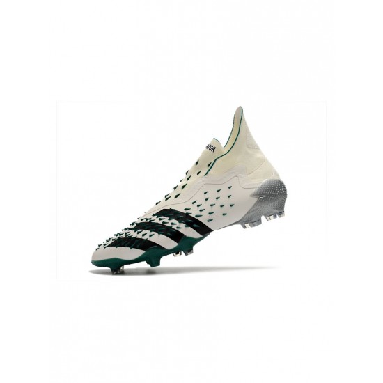 Adidas Predator Freak Eqt Pack FG White Black Green Soccer Cleats