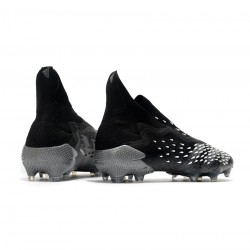 Adidas Predator Freak FG Core Black Grey Four White Boots Soccer Cleats