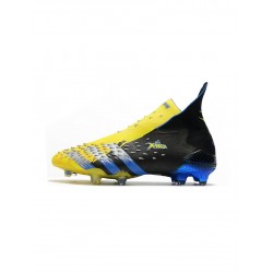 Adidas Predator Freak FG Bright Yellow Silver Metallic Core Black Soccer Cleats